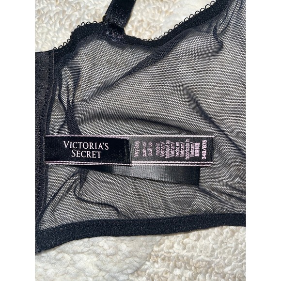 VICTORIA'S SECRET VERY SEXY FLORAL LACE EMBROIDERED PUSH UP CORSET BRA TOP - Picture 6 of 6